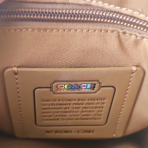 Coach Logo Leather Crossbody Bag - Picture 3 of 11